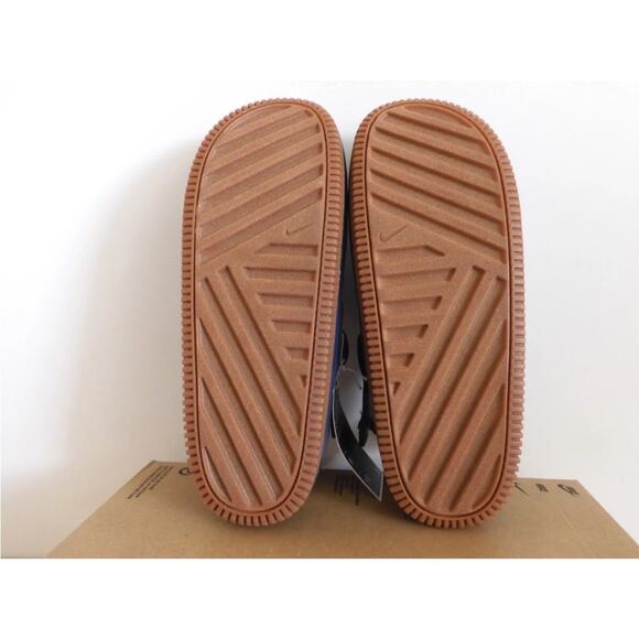 Nike Calm Mule Na Navy Blue-Gum Medium Brown Sandals Sz 9 [FD5130-400] - Picture 5 of 5